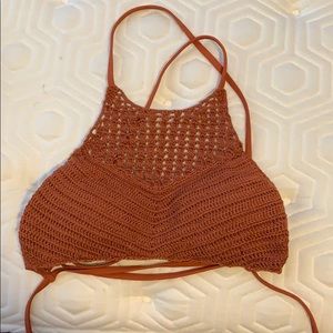 Reddish/Brown Unworn Knit Bralette